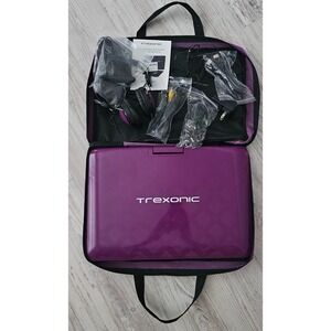 Trexonic 14.1 In Portable DVD Player w/Swivel Screen USB,SD,AV,HDMI Input TESTED
